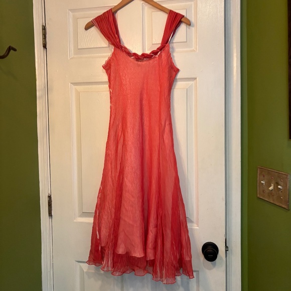 Tie Back Orange Dress - Picture 7 of 8